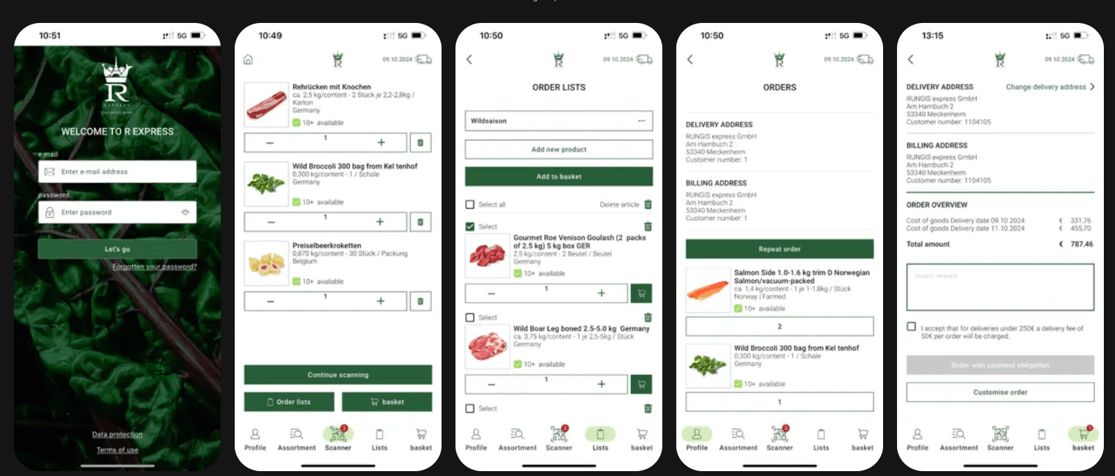 Rungis Express App screenshot